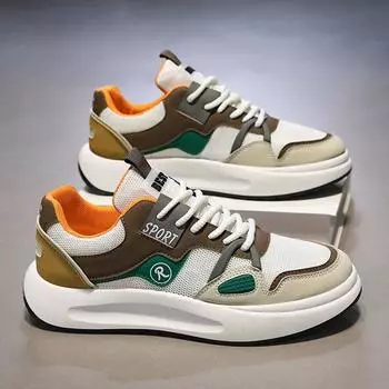 Новые модные кроссовки для бега на открытом воздухе, мужские сетчатые дышащие вулканизированные туфли, дышащие мужские повседневные парусиновые спортивные туфли 39