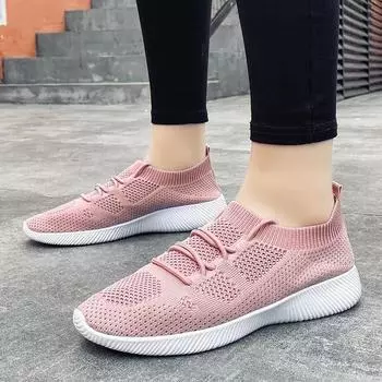 Новые модные кроссовки-носки женские повседневные сетчатые дышащие туфли легкие дизайнерские туфли на плоской подошве женские кроссовки 36