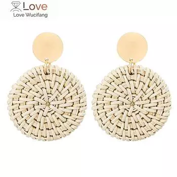 Новые модные круглые серьги-клипсы в западном стиле для женщин, геометрические круглые серьги, свадебные украшения