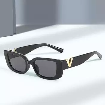 Новые модные квадратные солнцезащитные очки в маленькой оправе для мужчин и женщин с уникальным дизайном UV400