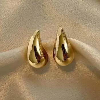 Новые модные массивные серьги-капли для женщин, индивидуальные глянцевые серьги-капли, серьги-капли в стиле бохо для девочек, модные ювелирные изделия, подарки серебряный