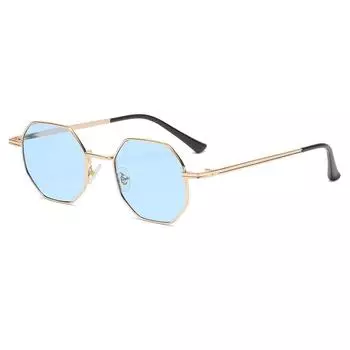 Новые модные многоугольные металлические солнцезащитные очки в стиле ретро, женские очки, классические трендовые роскошные очки для вождения и путешествий, UV400