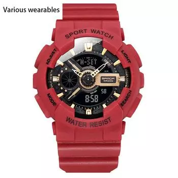 Новые модные молодежные мужские и женские часы, водонепроницаемые, светящиеся, многофункциональные электронные часы