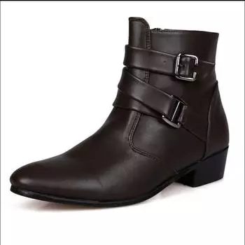 Новые модные мужские ботинки, универсальные мужские повседневные и удобные мягкие ботинки средней высоты 39