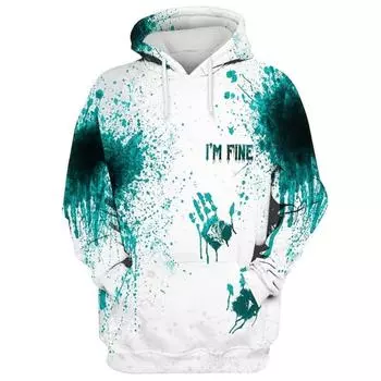 Новые модные мужские и женские хэллоуинские забавные 3D-печатные толстовки с капюшоном ужасные кровавые топы с капюшоном крутые высококачественные толстовки с капюшоном одежда S