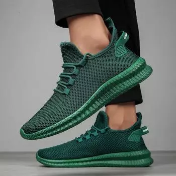 Новые модные мужские кроссовки из сетки, повседневная обувь на шнуровке, легкие, удобные, вулканизированные, теннисные, Zapatillas Hombre, большие 39 серый