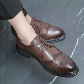 Новые модные мужские модельные туфли, индивидуальные трендовые кожаные свадебные туфли, мужские кожаные оксфорды на плоской подошве