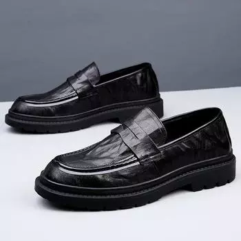 Новые модные мужские модельные туфли, индивидуальные трендовые кожаные свадебные туфли, мужские кожаные оксфорды на плоской подошве 38