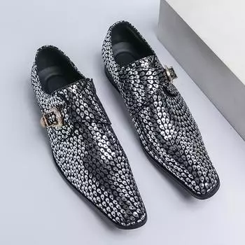 Новые модные мужские модельные туфли, индивидуальные трендовые кожаные свадебные туфли, мужские кожаные оксфорды на плоской подошве 46