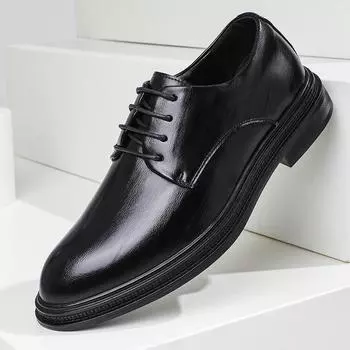 Новые модные мужские модельные туфли, индивидуальные трендовые кожаные свадебные туфли, мужские кожаные оксфорды на плоской подошве 38
