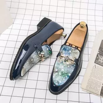 Новые модные мужские модельные туфли, индивидуальные трендовые кожаные свадебные туфли, мужские кожаные оксфорды на плоской подошве 38