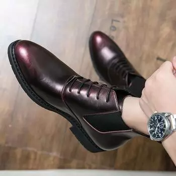 Новые модные мужские модельные туфли, индивидуальные трендовые кожаные свадебные туфли, мужские кожаные оксфорды на плоской подошве 38