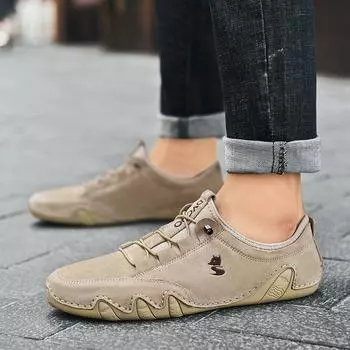 Новые модные мужские модельные туфли, индивидуальные трендовые кожаные свадебные туфли, мужские кожаные оксфорды на плоской подошве 37