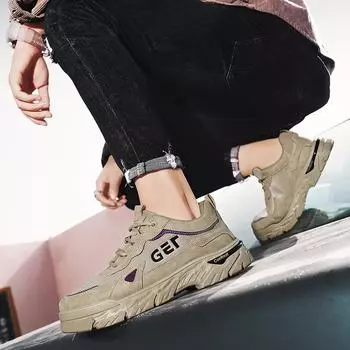 Новые модные мужские низкие ботинки Martin, мужская рабочая обувь, кроссовки Martin по охране труда 39 чёрный