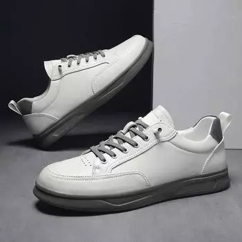 Новые модные мужские повседневные кроссовки, нескользящие, легкие, удобные, из натуральной кожи, мужская обувь для скейтбординга Tenis Masculino 38