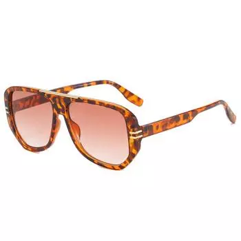 Новые модные мужские солнцезащитные очки в стиле ретро в большой коробке, трансграничные женские очки из Европы и США, модные солнцезащитные очки.