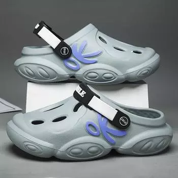 Новые модные мужские тапочки, летние мягкие удобные мужские сандалии из ЭВА, легкие мужские сандалии высокого качества с толстой подошвой для ванной комнаты 39