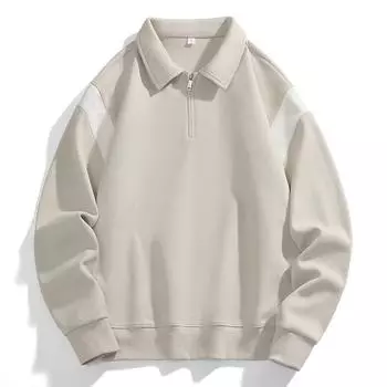 Новые модные мужские топы с воротником-стойкой на весну и осень, модные свободные повседневные толстовки с длинными рукавами для мужчин. S