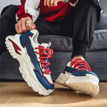 Новые модные мужские туфли Four Seasons Low top Comfortable Shoes Breathable Casual Sneakers 39 белый/чёрный