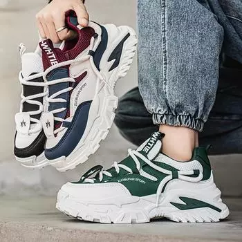 Новые модные мужские туфли Four Seasons Low Top, удобные дышащие повседневные кроссовки 39 белый/зелёный