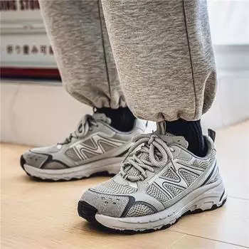 Новые модные мужские туфли Four Seasons Low top Comfortable Shoes Breathable Casual Sneakers 39 темно серый