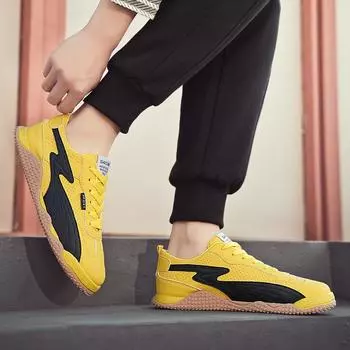 Новые модные мужские туфли Four Seasons Low Top, удобные дышащие повседневные кроссовки 39 чёрный