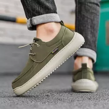 Новые модные мужские туфли из ткани. Мужская повседневная мода. Стиль со шнуровкой. Удобная мужская обувь для прогулок, путешествий и вечеринок. 39 чёрный