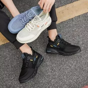 Новые модные мужские весенне-летние низкие удобные туфли дышащие повседневные кроссовки 39 синий