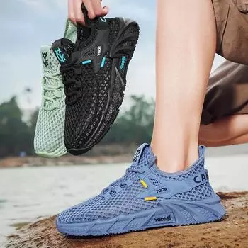 Новые модные мужские весенне-летние низкие удобные туфли дышащие повседневные кроссовки 39 синий