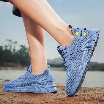 Новые модные мужские весенне-летние низкие удобные туфли дышащие повседневные кроссовки 43 бежевый