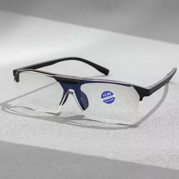 Новые модные очки для чтения Flip Smart Zoom для мужчин и женщин, молодые и персонализированные очки с защитой от синего света +1 чёрный