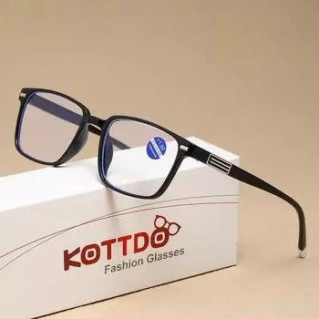 Новые модные очки для чтения с защитой от синего света для мужчин и женщин, классические ультралегкие пластиковые Hd компьютерные очки, прозрачные очки +1.0 белый