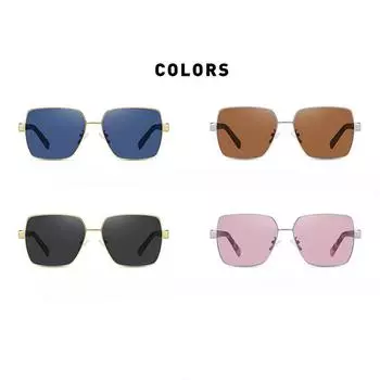 Новые модные очки в оправе для мужчин и женщин с высококачественными солнцезащитными очками из металла из нержавеющей стали. Поляризованные очки TAC.