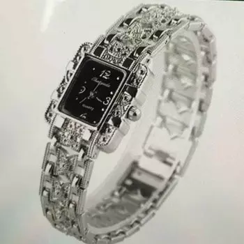 Новые модные персонализированные простые часы с цифровым ремнем и бабочкой, набор женских часов чёрный