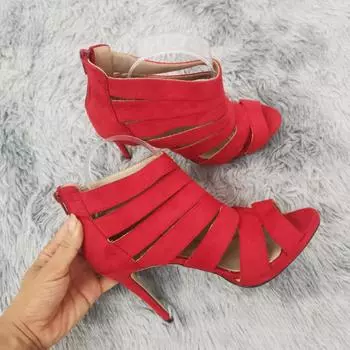 Новые модные показы женские босоножки модные сексуальные туфли на высоком каблуке с открытым носком на платформе повседневные белые красные свадебные туфли большого размера 35 чёрный