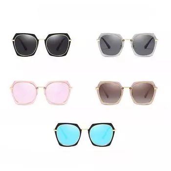 Новые модные поляризационные солнцезащитные очки TAC, европейские солнцезащитные очки в металлической оправе для вождения, женские цветные солнцезащитные очки с пленкой