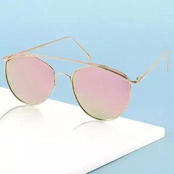 Новые модные поляризованные модные очки для мужчин и женщин в металлической оправе со стильными зеркальными линзами