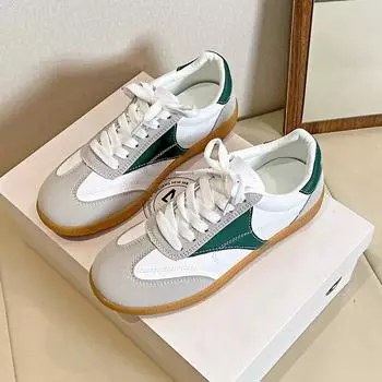 новые модные повседневные мокасины трендовые прогулочные спортивные туфли женские нескользящие универсальные туфли на плоской подошве 35