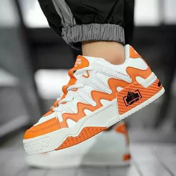 новые модные повседневные туфли для мужчин, дышащие, модные туфли, индивидуальные, молодежные, студенческие, на толстой подошве, повышающие кроссовки 39