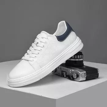 Новые модные повседневные туфли мужские спортивные туфли для активного отдыха на все времена года дышащие кроссовки для бега обувь для медленной ходьбы кроссовки на платформе 37 белый
