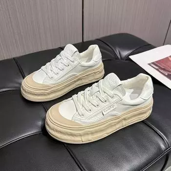 Новые модные повседневные женские кроссовки 2024 года, новые простые ретро-женские туфли, повседневные кроссовки для прогулок, женские кроссовки для женщин 35 абрикосовый