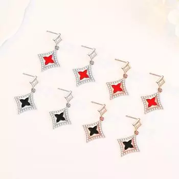 Новые модные простые легкие роскошные серьги с четырьмя листочками клевера, серьги Senior Sense, женские антиаллергенные серьги