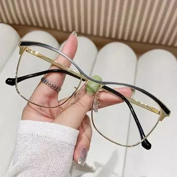 Новые модные простые очки с дизайном «кошачий глаз», оптические очки, очки для ухода за зрением, классические прозрачные компьютерные очки