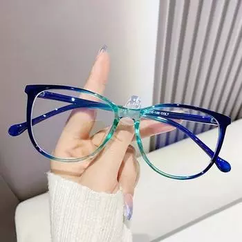 Новые модные прозрачные компьютерные очки в оправе для женщин и мужчин, круглые очки с анти-синим светом, затемняющие очки, оптические очки