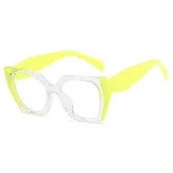 Новые модные ретро цветные блокирующие очки «кошачий глаз» с защитой от синего света, персонализированные очки в большой оправе с леопардовым принтом, очки