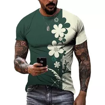 Новые модные ретро футболки с рисунком в национальном стиле, летние трендовые мужские повседневные уличные футболки с круглым вырезом и принтом Харадзюку, топы XXS