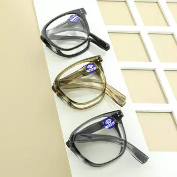 Новые модные ретро-очки для чтения с анти-синим светом Rice Nail, складные очки для мужчин и женщин, очки против усталости +1