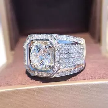 Новые модные роскошные кольца с кубическим цирконием геометрической формы для женщин, обручальные свадебные аксессуары, женские ювелирные изделия высокого качества 6