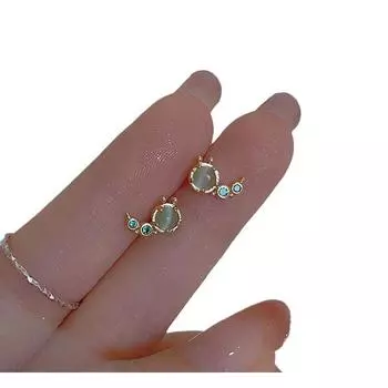 Новые модные серьги милые серьги в виде кошачьего глаза в виде насекомых серьги