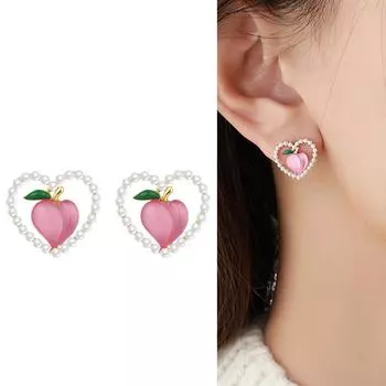 Новые модные серьги с геометрическим сердцем для женщин
